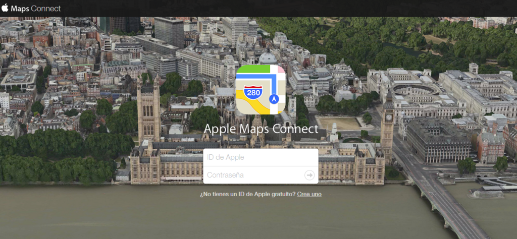 acceso apple maps connect