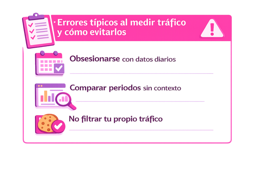 errores medir trafico | Cómo medir el tráfico de mi página web: guía paso a paso