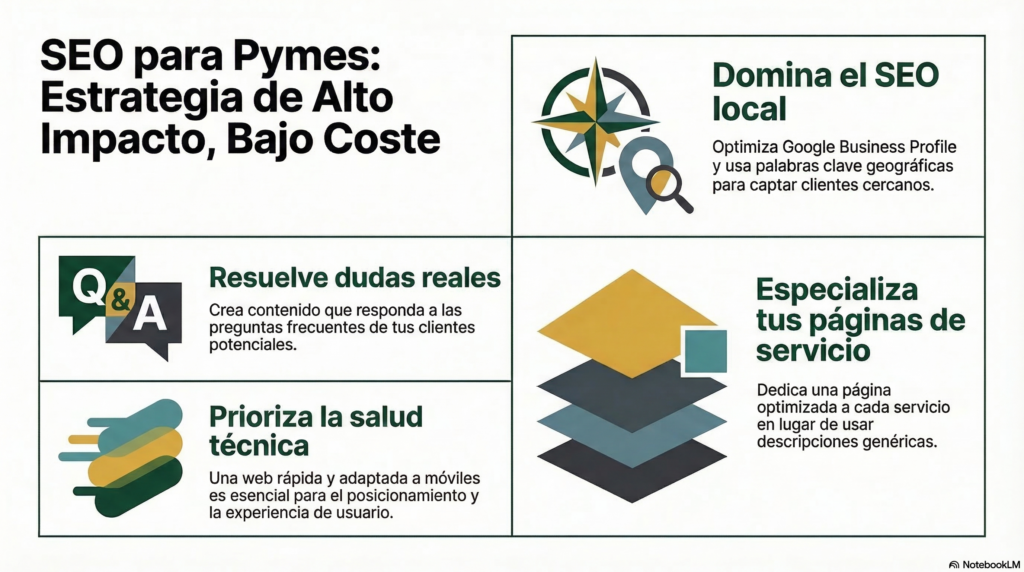 infografia resumen | Cómo hacer SEO para pymes cuando tienes poco presupuesto