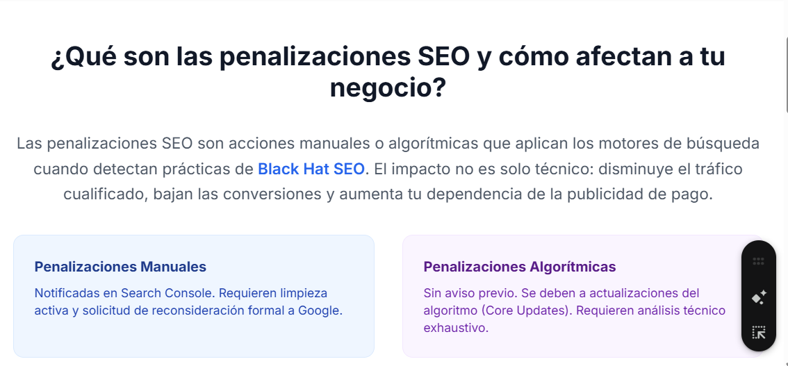 Qué son las penalizaciones SEO y cómo afectan a tu negocio